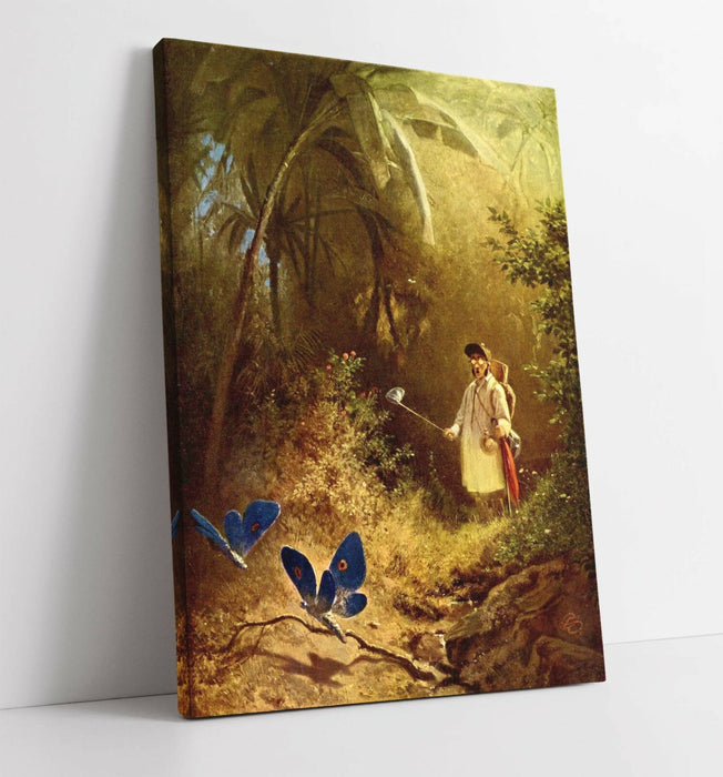 Canvas Wall Art Print – Butterfly Hunter Painting on Deep Frame Canvas