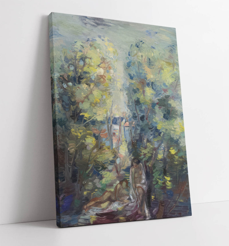 Canvas Wall Art – Handmade Aleksander Vardi Naked In Summer | Archival Grade Print