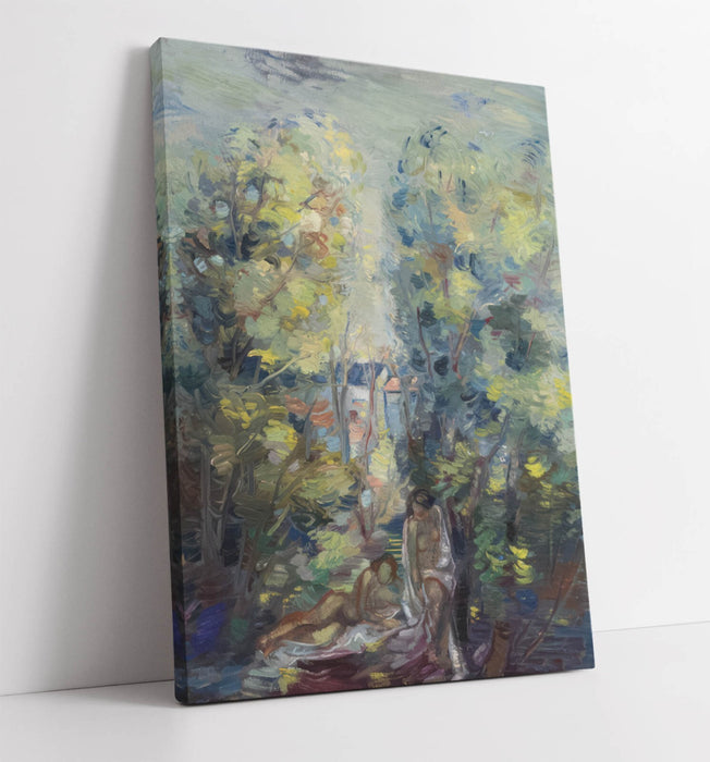 Canvas Wall Art – Handmade Aleksander Vardi Naked In Summer | Archival Grade Print