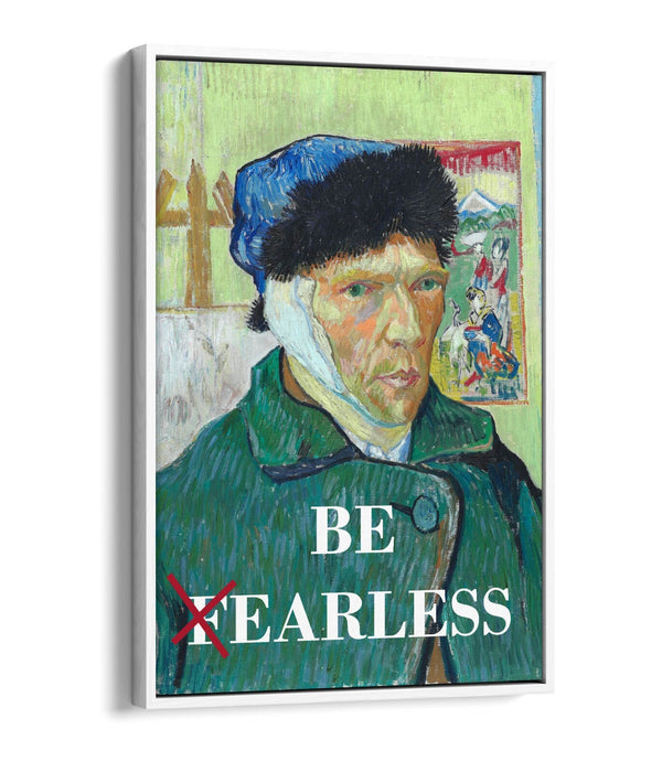 Canvas Wall Art | Funny Van Gogh Portrait 'Be Earless' Float Effect Print