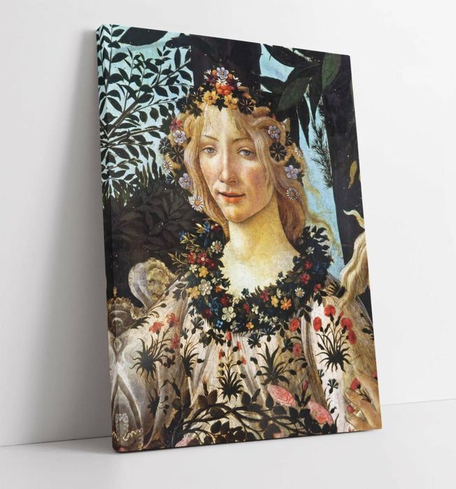 Canvas Wall Art - Botticelli Primavera Floral Print | Handmade UK Premium Artwork