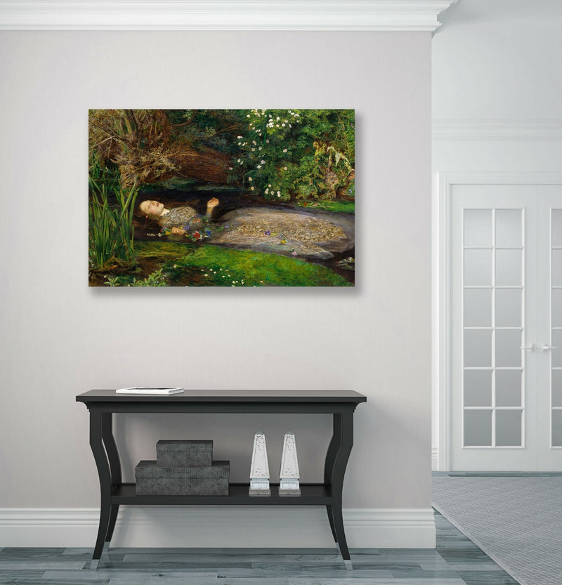 Canvas Wall Art - John Everett Millais Ophelia Framed Print With Premium Varnish Finish
