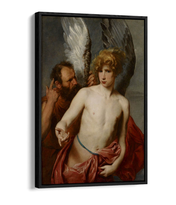 Float Effect Canvas Art – Premium Van Dyck Daedalus & Icarus Wall Print