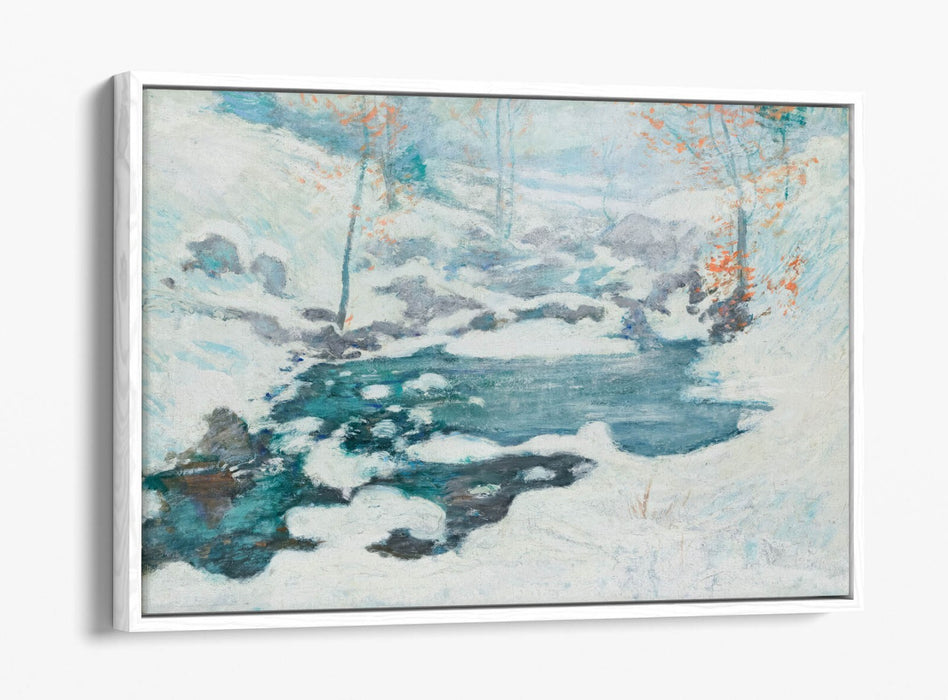 Canvas Wall Art - John Henry Twachtman Icebound Float Effect Premium Print