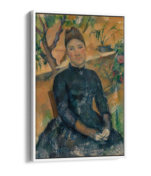 Canvas Art Print - Madame Cézanne Greenhouse Painting | Premium Float Effect Frame