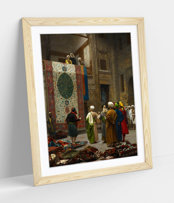 Framed Wall Art - Jean-Leon Gerome Carpet Merchant Painting | Matte Paper Poster