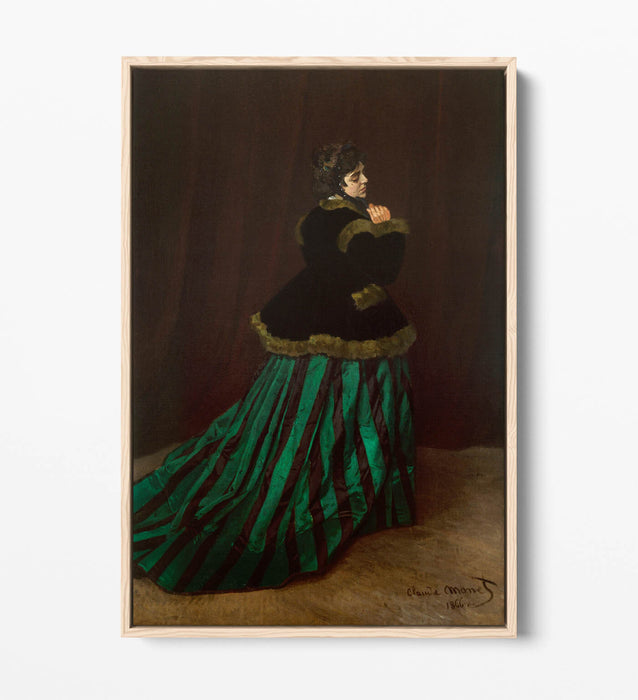 Float Effect Canvas Art – Monet Camille Print With Premium Frame & Vibrant Colors