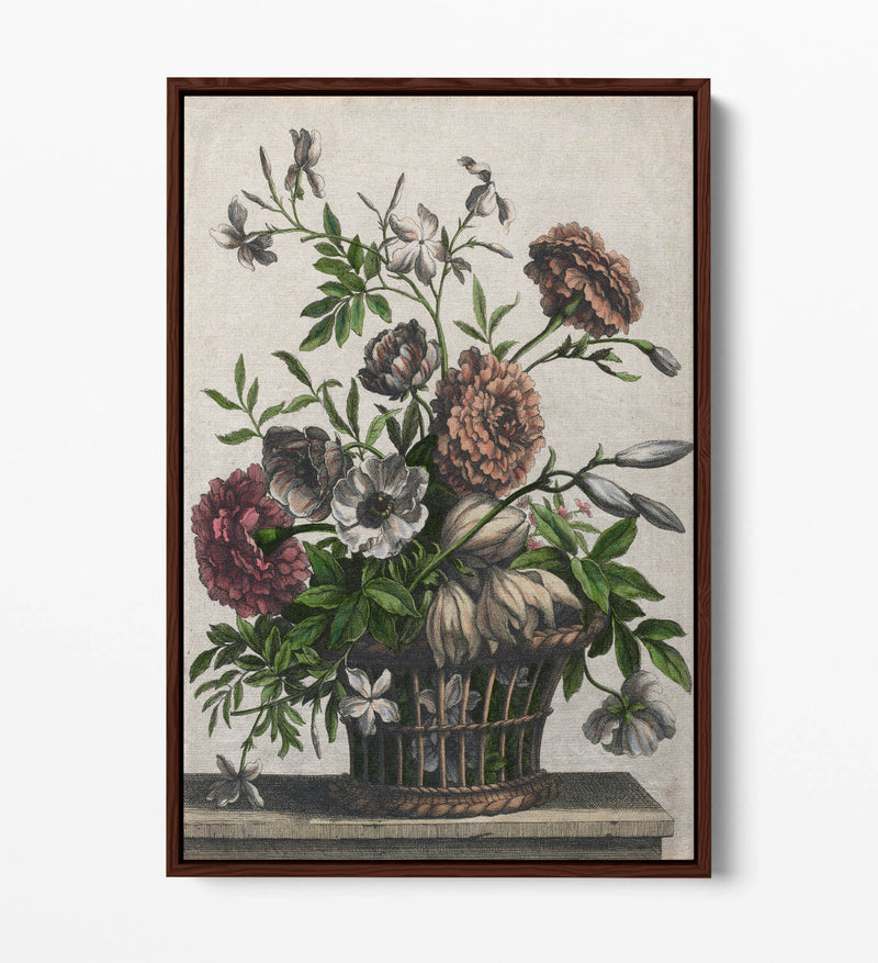 Float Effect Canvas Art - Marigold Wall Art Print on Custom Frame, Handmade UK