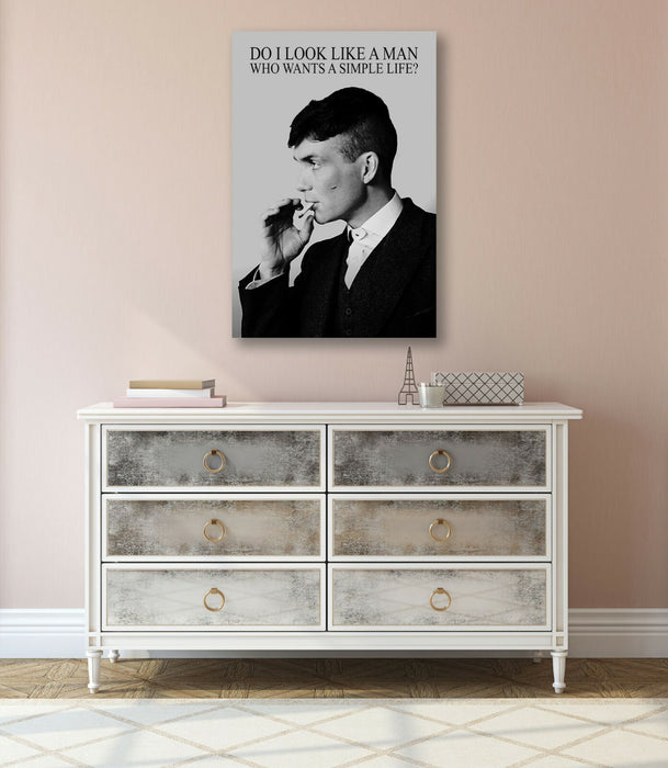 Peaky Blinders Thomas Shelby CANVAS WALL ART PICTURE PRINT FRAMED QUOTE
