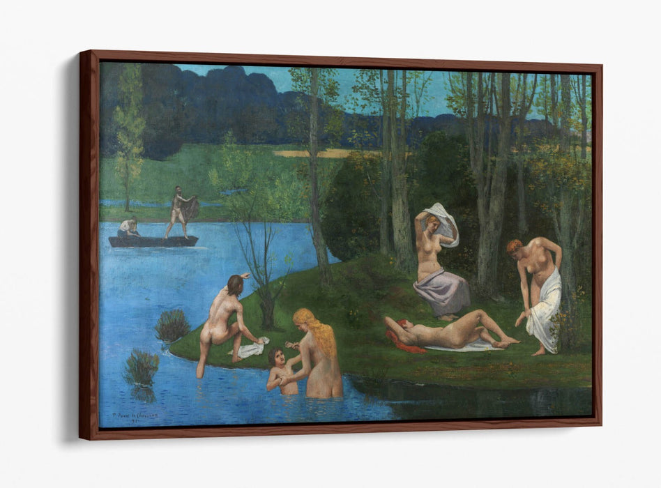 Canvas Wall Art Print – Naked Women Painting on Float Effect Canvas with 30mm Deep Frame