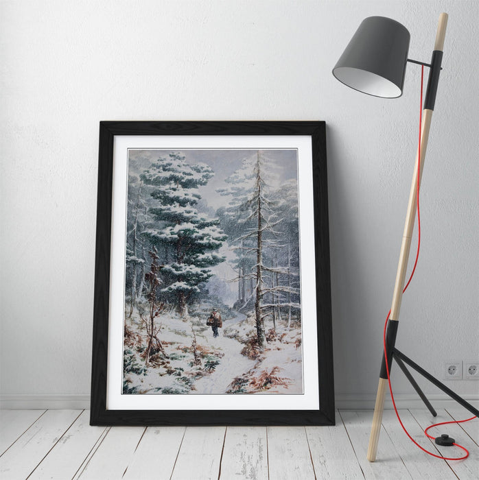 Framed Wall Art - Elijah Walton Rednal Wood In Winter | Handmade UK Print