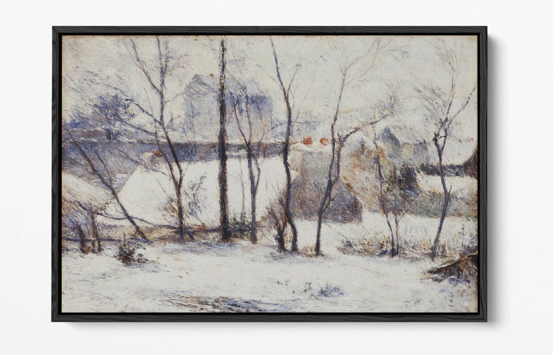 Float Effect Canvas Art - Paul Gauguin Winter Landscape Painting | Handmade, Ready To Hang