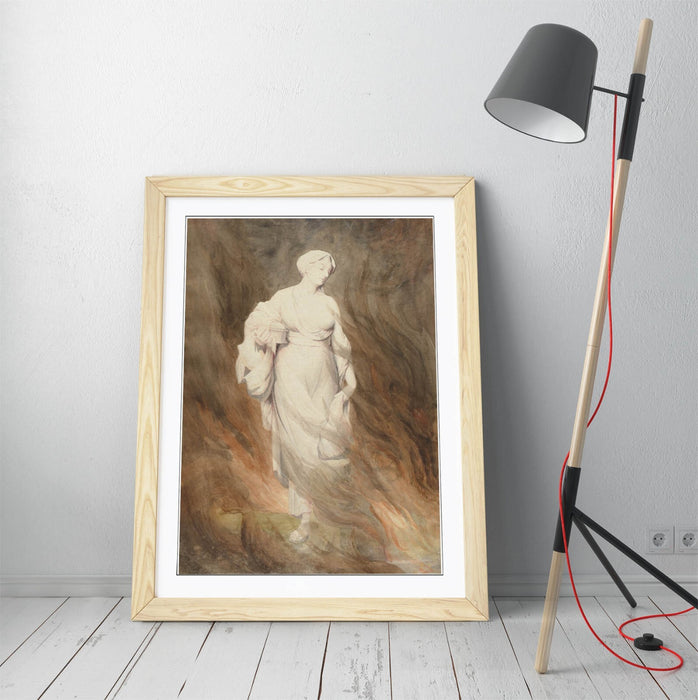 Framed Wall Art Poster - Alfred George Stevens Lot's Wife Painting - Handmade UK