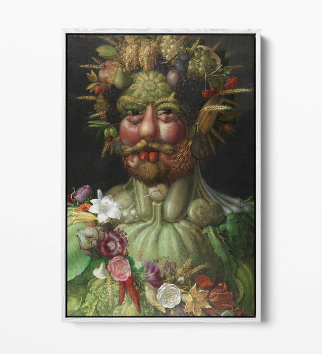 Float Effect Canvas Art - Giuseppe Acrimboldo Vertumnus | 30mm Deep Frame, Vibrant Wall Decor