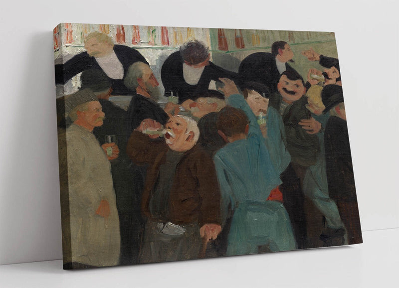 Canvas Wall Art - Felix Vallotton Bistro Painting | Handmade Premium Print