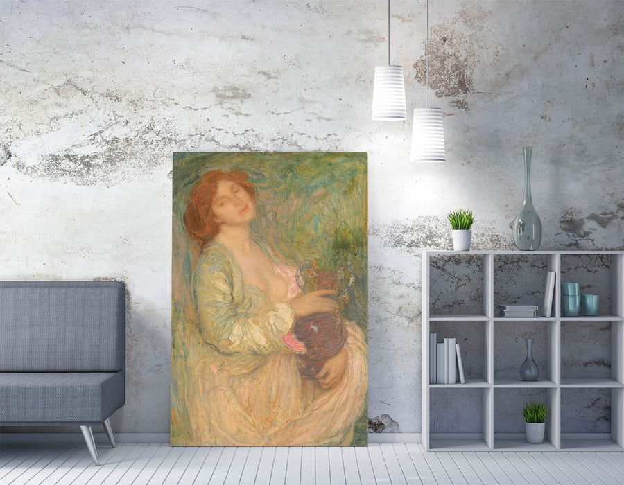 Canvas Wall Art – Edmond Aman-Jean Woman With Vase Print | Handmade UK