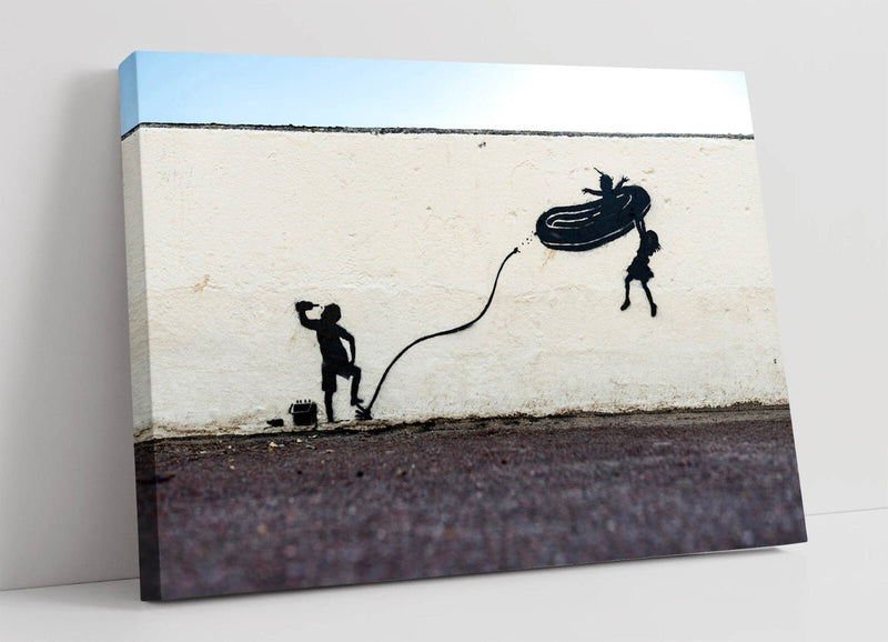 Banksy Dinghy Canvas - Premium Graffiti Wall Art Print | Ready To Hang