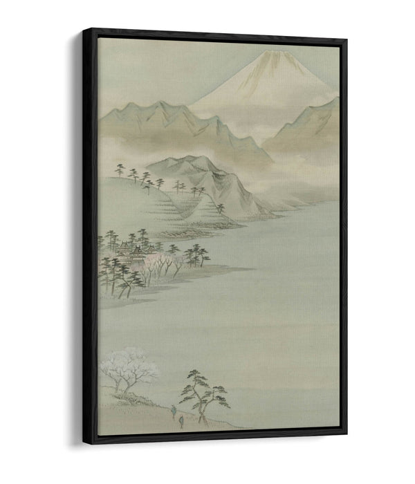 Canvas Wall Art Print – Utagawa Hiroshige Lake Suwa | Float Effect Premium Canvas