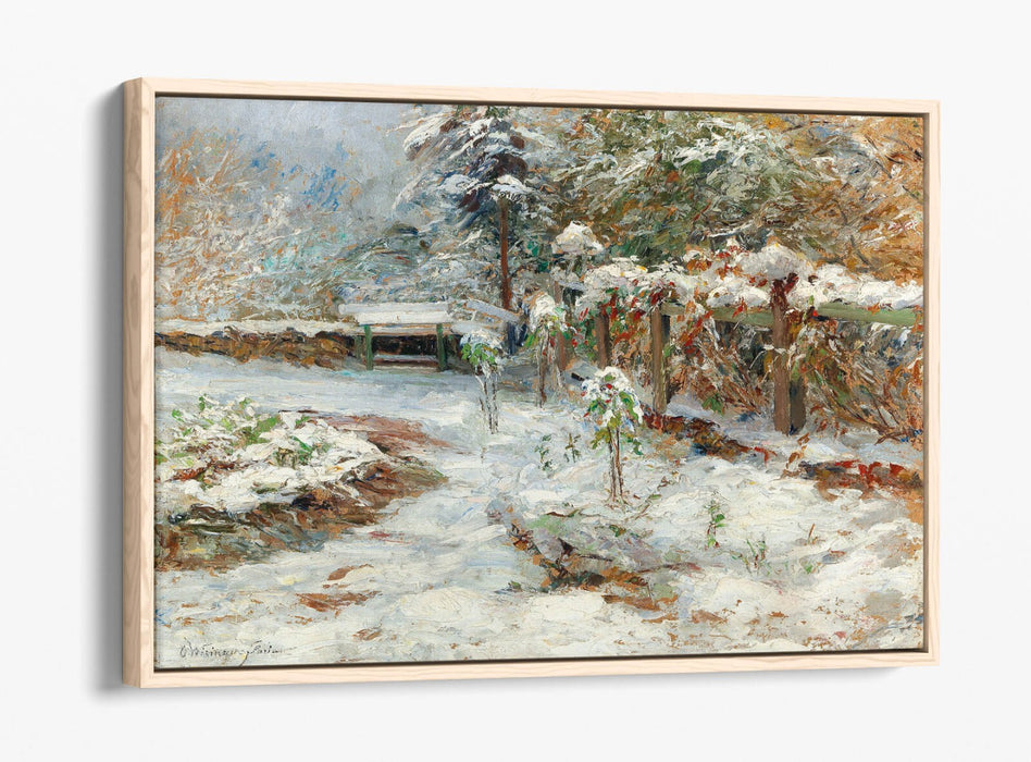 OLGA WISINGER-FLORIAN, OCTOBER SNOW -FLOAT EFFECT CANVAS WALL ART PIC PRINT