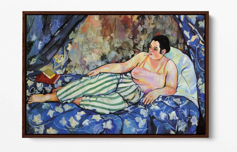 Float Effect Canvas Art - Suzanne Valadon Blue Room Artwork | Handmade UK Canvas Print