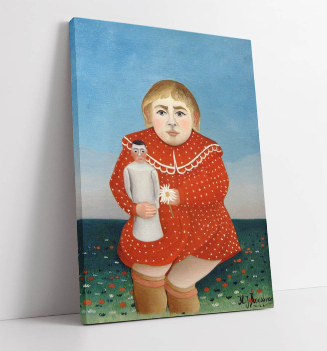HENRI ROUSSEAU, CHILD WIH DOLL -CANVAS WALL ARTWORK PICTURE PRINT