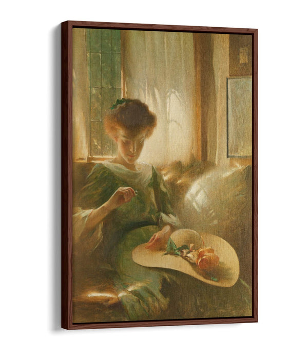 JOHN WHITE ALEXANDER, THE RING -FLOAT EFFECT CANVAS WALL ART PRINT