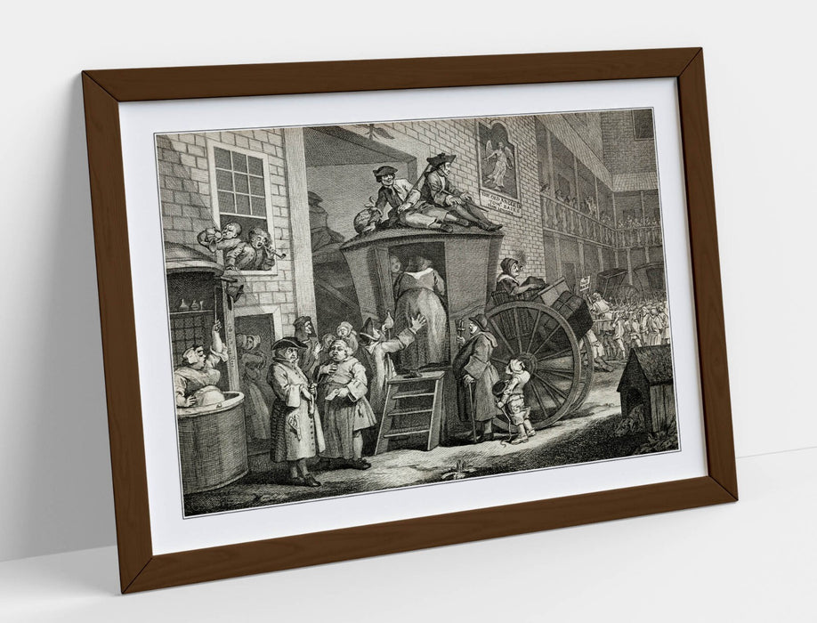 Framed Wall Art – William Hogarth Stage Coach Painting | Handmade UK Print
