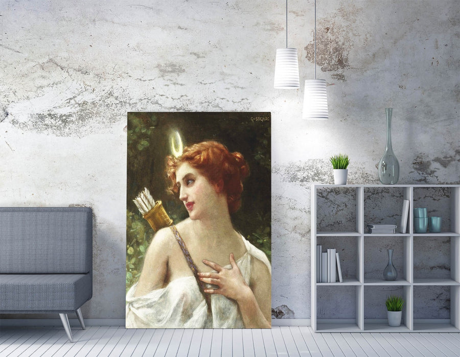 GUILLAUME SEIGNAC, DIANA THE HUNTRESS -CANVAS WALL ARTWORK PIC PRINT