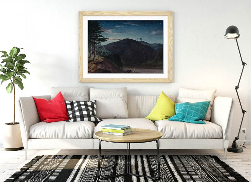 Framed Wall Art Poster – Handmade Wall Art with Woodgrain Frame Print UK Made