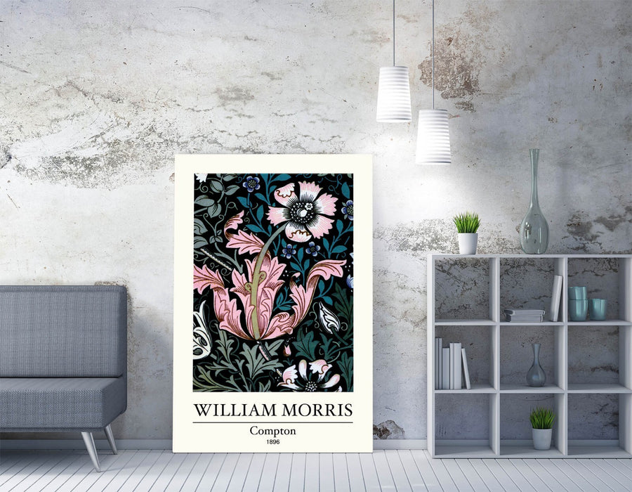 Canvas Wall Art | William Morris Floral Canvas Print - Handmade UK Decor