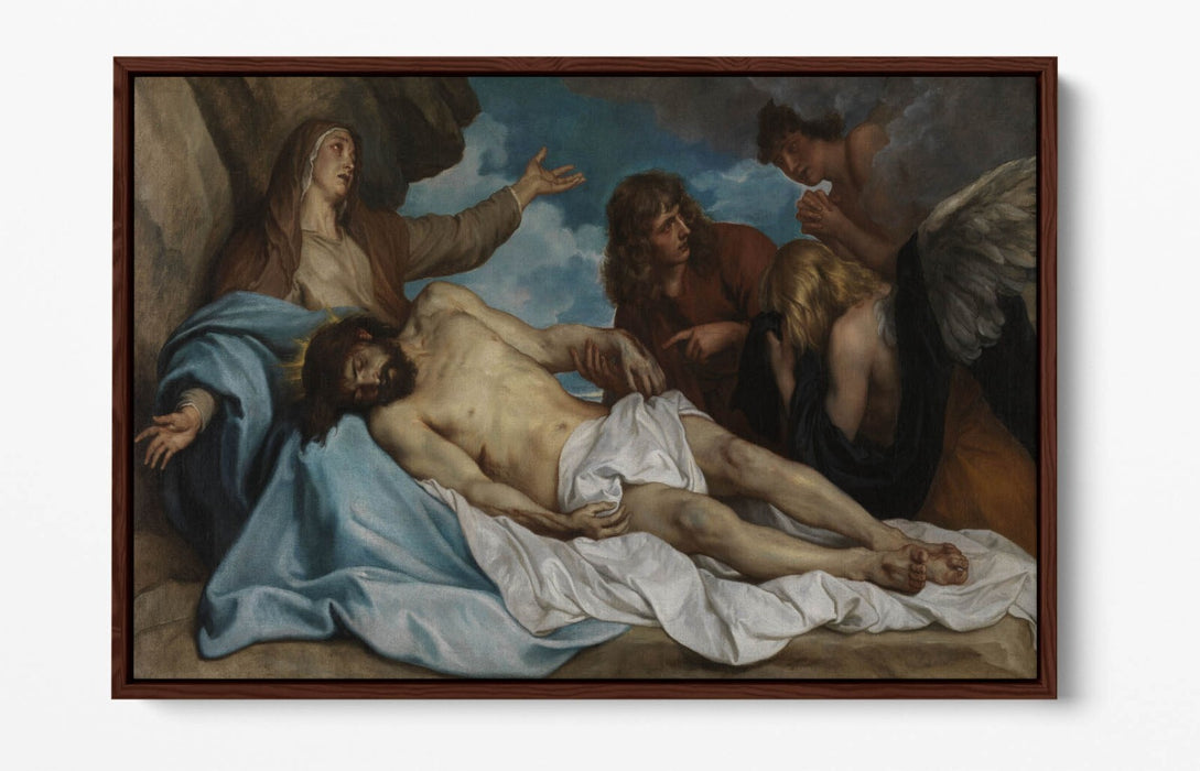 ANTHONY VAN DYCK, LAMENTATION OF CHRIST -FLOAT EFFECT CANVAS WALL ART PRINT