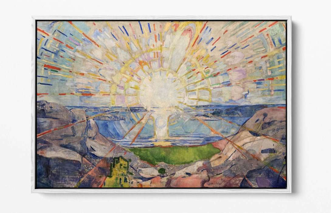 Float Effect Canvas Art – Edvard Munch Solenintro Modern Wall Decor Print