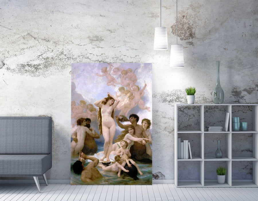 Birth Of Venus Canvas - Bouguereau Painting Print | Premium Varnish Finish Wall Art