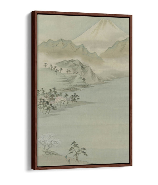 Canvas Wall Art Print – Utagawa Hiroshige Lake Suwa | Float Effect Premium Canvas