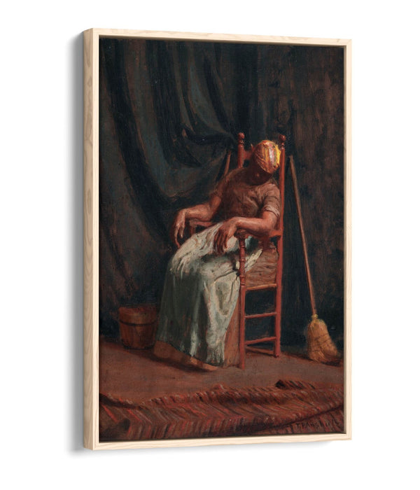 THOMAS ANSHUTZ, AUNT HANNAH -FLOAT EFFECT CANVAS WALL ART PIC PRINT