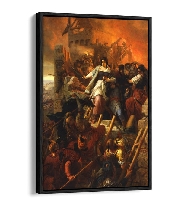 BERTALAN SZEKELY, THE WOMEN OF EGER -FLOAT EFFECT CANVAS WALL ART PIC PRINT