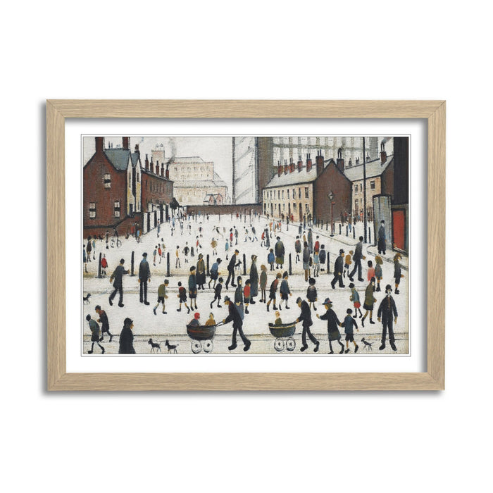 Winter in Pendlebury FRAMED WALL ART PRINT ARTWORK PAINTING LS Lowry Style