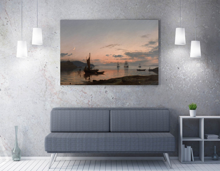 Canvas Wall Art – Amaldus Nielsen Evening Atmosphere | Premium Varnish Finish Print