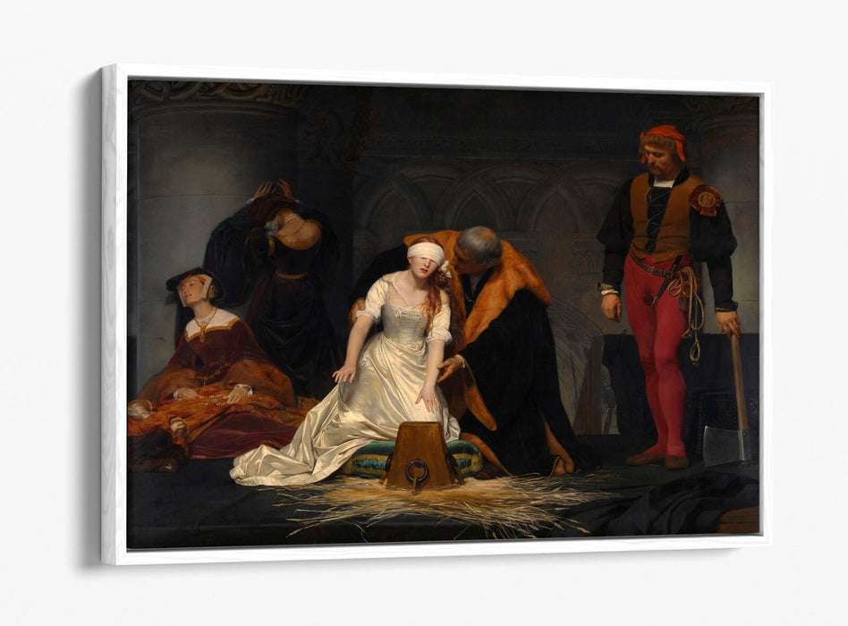 Canvas Wall Art Print - Execution of Lady Jane Grey | Float Effect Canvas Frame