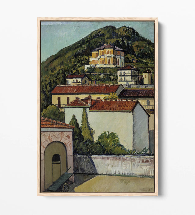 Float Effect Canvas Art - Pietro Marussig Ligurian Landscape Print | Premium Frame