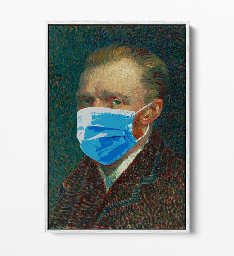Float Effect Canvas Art - Van Gogh Portrait Print | Banksy Style Wall Decor