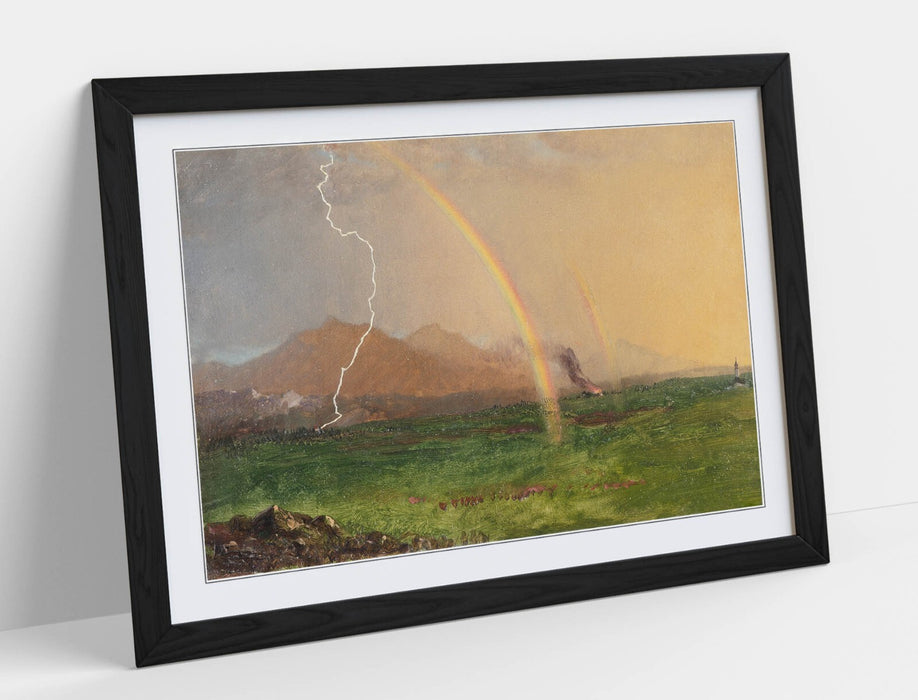 Framed Wall Art - Frederic Edwin Church Thunderstorm Painting Print | Matte Paper Poster