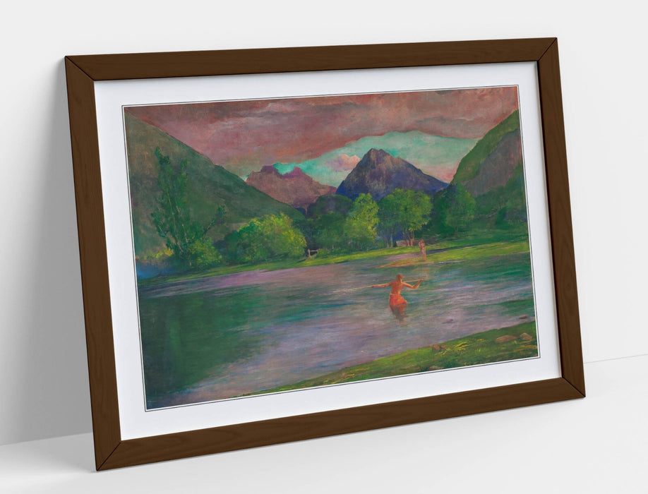 Framed Art Poster - John La Farge Fisherman Print | Handmade UK Frame