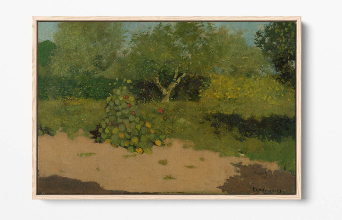 Canvas Wall Art Print – Richard Roland Holst Garden With Nasturtiums | Float Effect Canvas