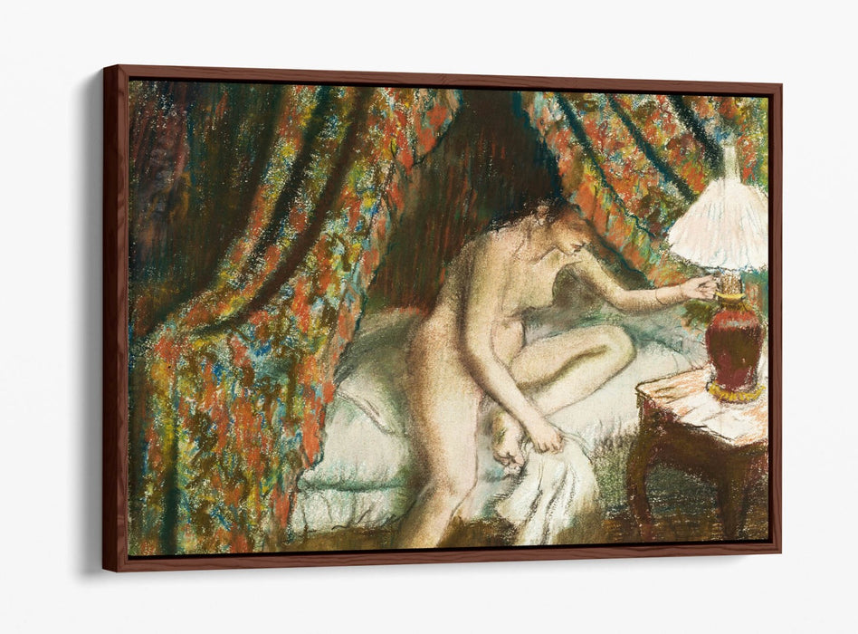 Canvas Wall Art Print - Edgar Degas Nude Woman Painting on Float Effect Canvas
