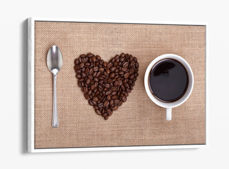 Coffee Canvas Wall Art - Handmade Float Effect Canvas Wall Decor Print