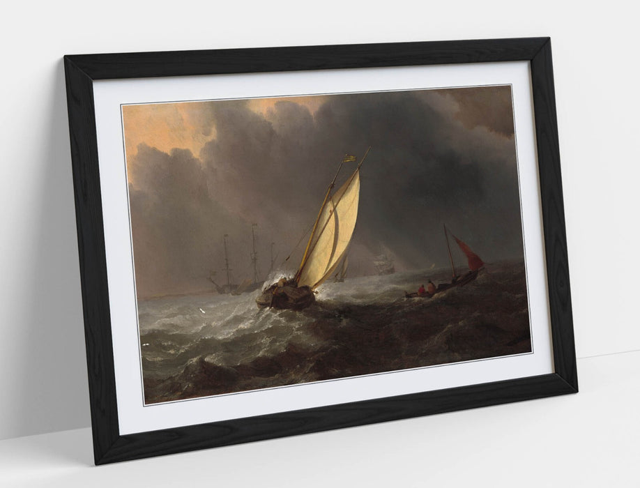 Framed Wall Art - Willem Van De Velde Before The Storm Painting | Handmade UK Frame