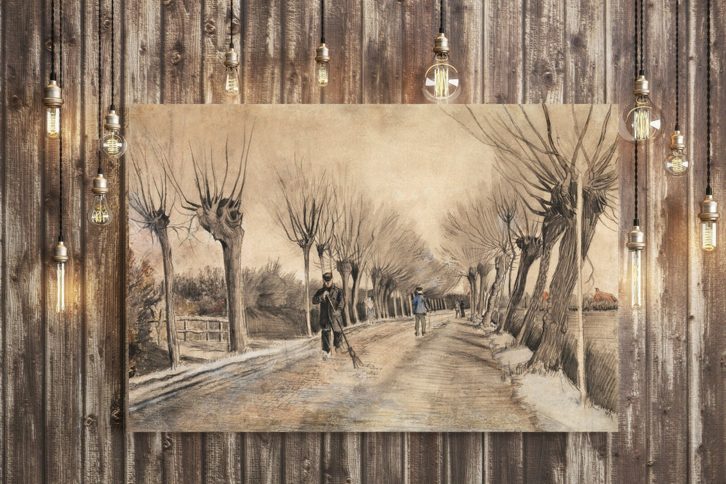 VAN GOGH CANVAS WALL ART PRINT ARTWORK  PICTURE THE ROAD TO ETTEN