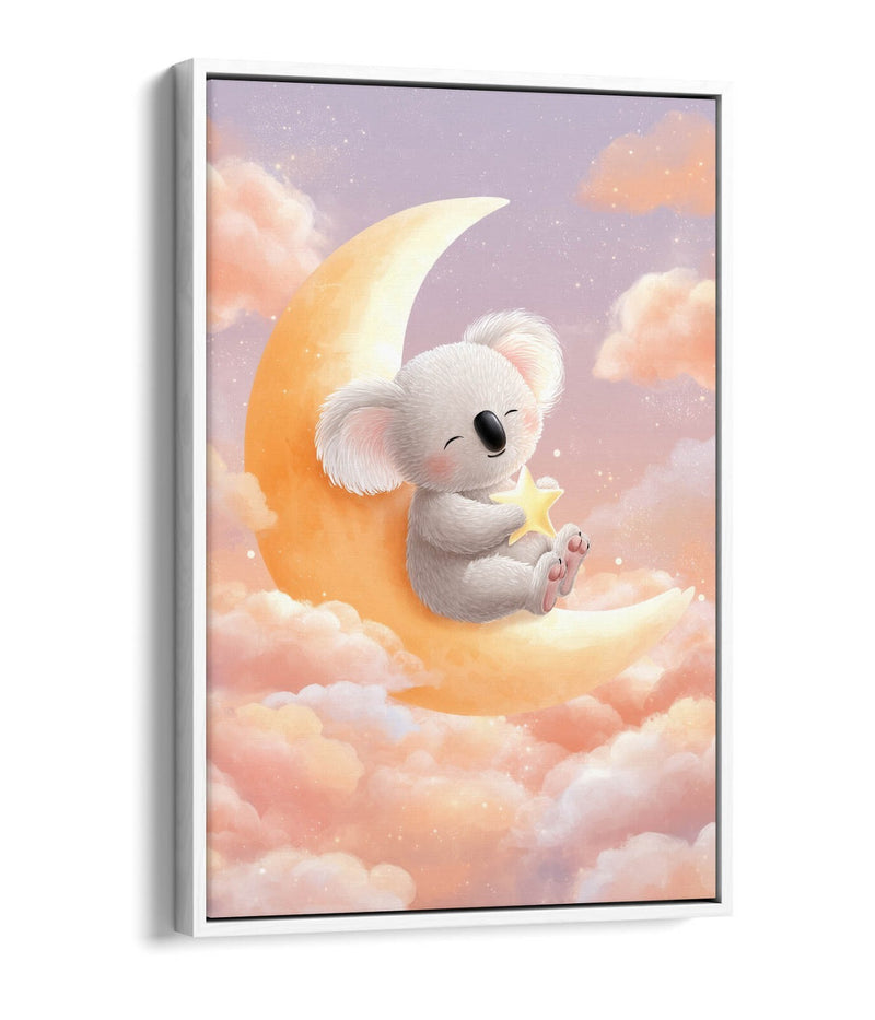 Baby Koala Canvas - Kids Bedroom Wall Art | Float Effect Canvas Print
