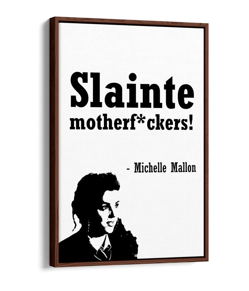 Irish Canvas Art - Handmade Float Effect Canvas Print With Funny Irish Quote